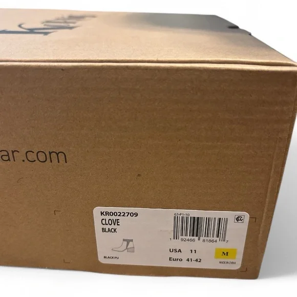 NWOT - Korks Ease Clove Black Booties - Size 11 - Picture 4 of 4